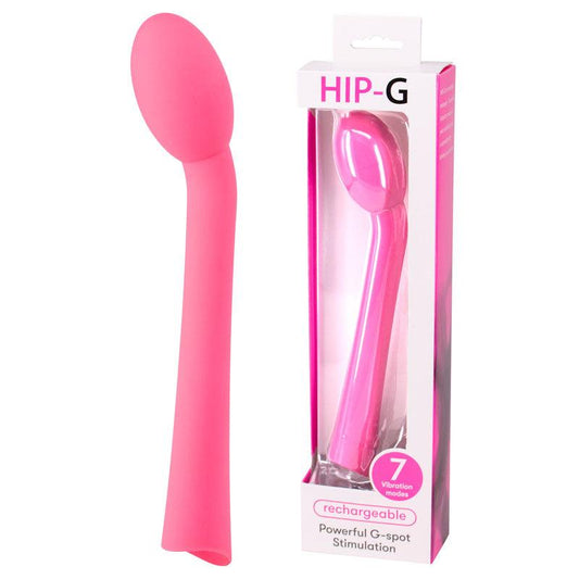 Hip G Rechargeable - Pink USB Rechargeable Vibrator - 13-109ALPR-BX