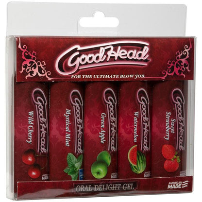 Goodhead Oral Delight Gel 5-Pack - Flavoured Oral Lotions - Set of 5 x 30 ml Bottles - 1360-11-BX