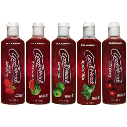 Goodhead Oral Delight Gel 5-Pack - Flavoured Oral Lotions - Set of 5 x 30 ml Bottles - 1360-11-BX