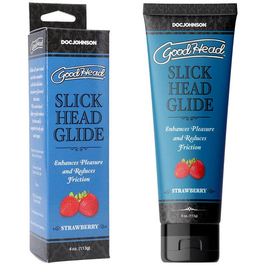 GoodHead Slick Head Glide - Strawberry - Strawberry Flavoured Lubricant - 120 ml Tube - 1361-03-BX