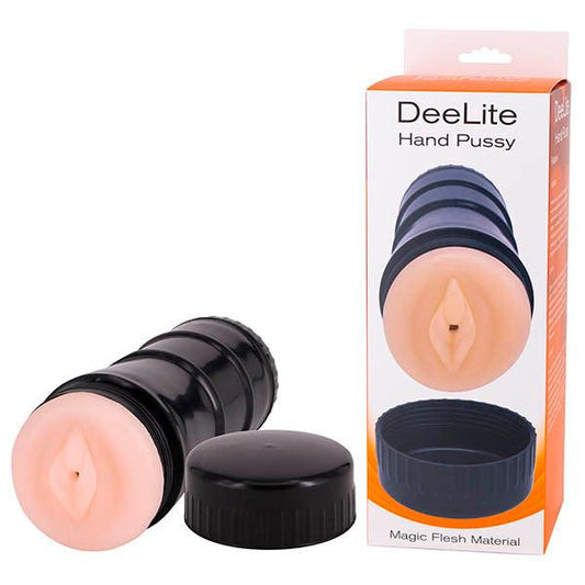 Seven Creations DeeLite Hand Pussy - Flesh Vagina Stroker - 16-21BLK-BX