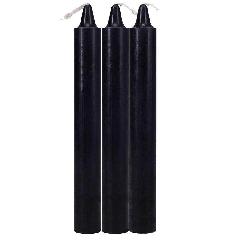 Japanese Drip Candles - Black - Black 3-Pack - 2101-05-CD