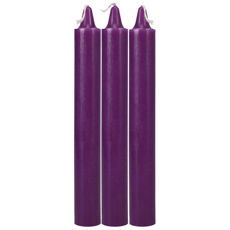 Japanese Drip Candles - Purple - Purple 3-Pack - 2101-06-CD