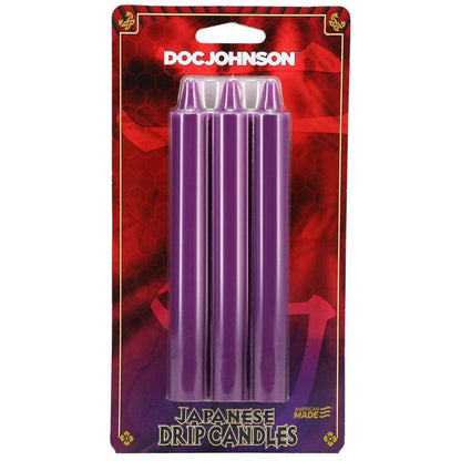 Japanese Drip Candles - Purple - Purple 3-Pack - 2101-06-CD