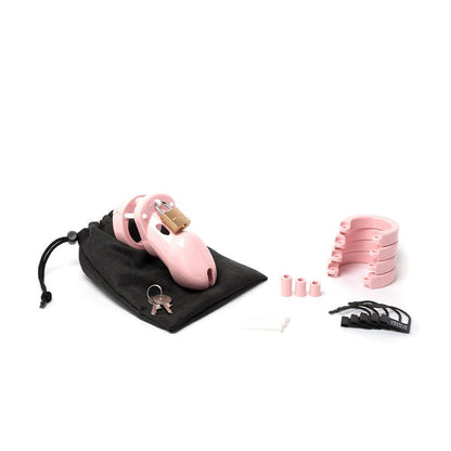 CB-3000 Chastity Cock Cage Kit - Pink - Pink 3 Inch Cock Cage Kit - 3000PNK