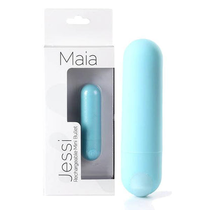 Maia Jessi - Teal Blue 7.6 cm USB Rechargeable Bullet - 330-B6