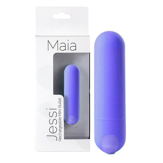 Maia Jessi - Purple 7.6 cm USB Rechargeable Bullet - 330-L7