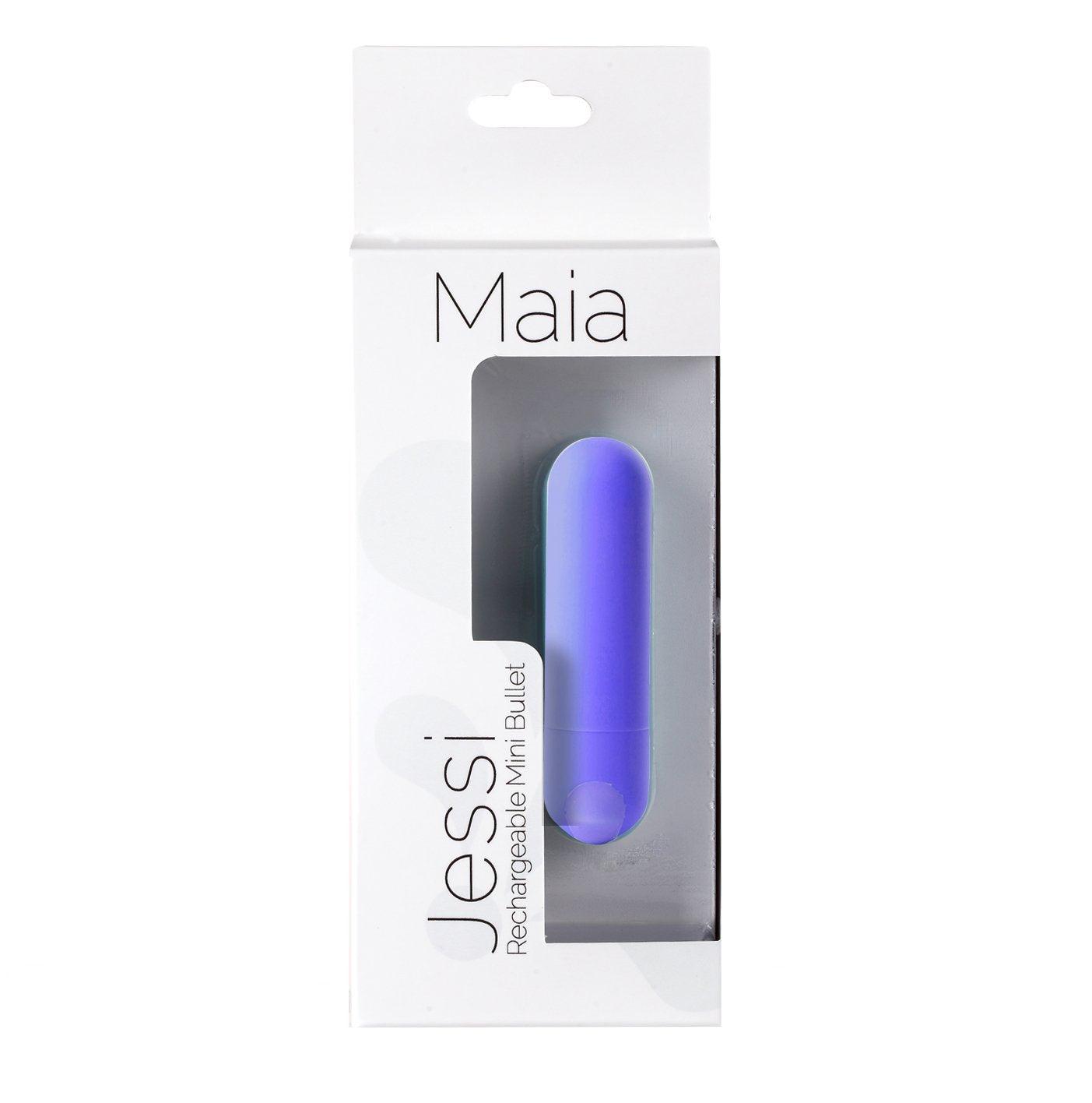 Maia Jessi - Purple 7.6 cm USB Rechargeable Bullet - 330-L7