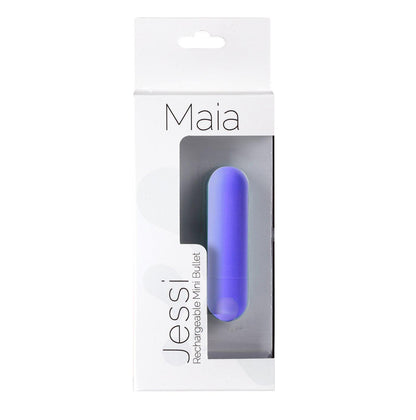 Maia Jessi - Purple 7.6 cm USB Rechargeable Bullet - 330-L7