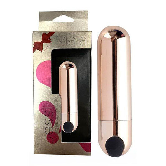 Maia Jessi - Rose Gold 7.6 cm USB Rechargeable Bullet - 330-RG