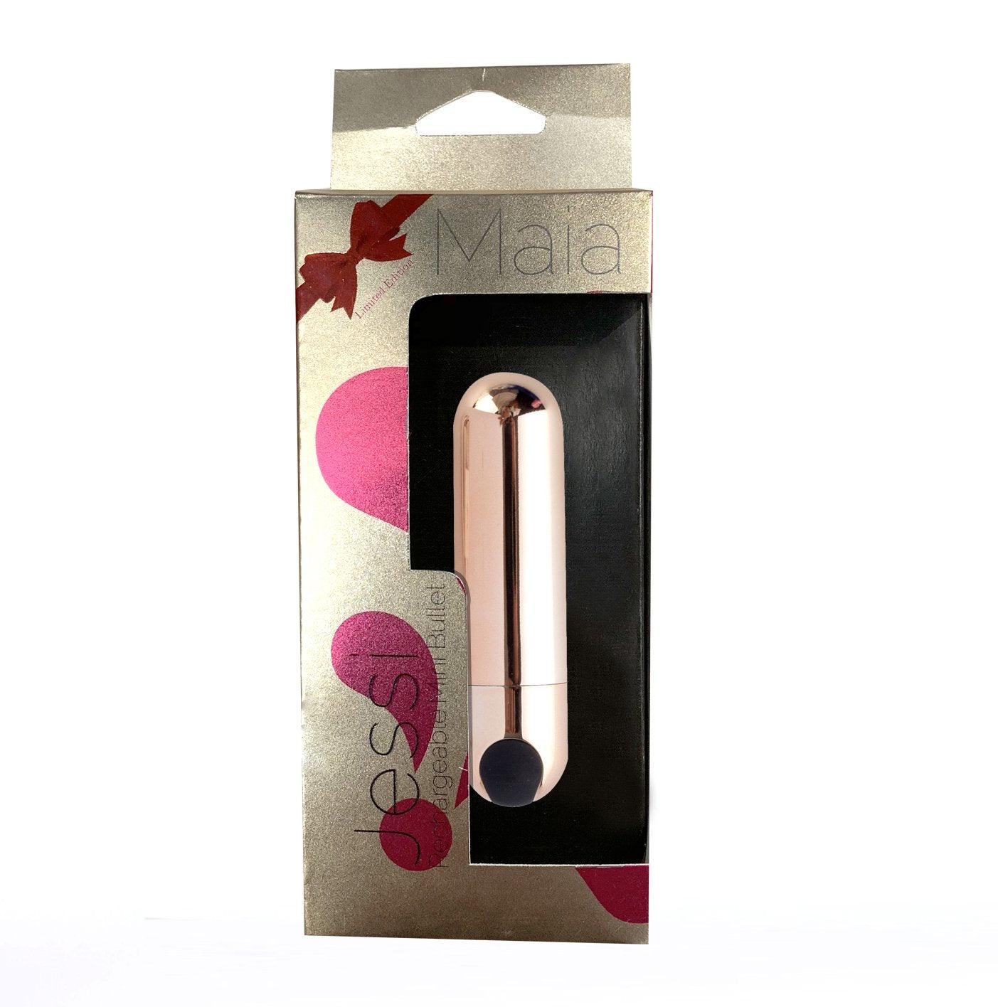 Maia Jessi - Rose Gold 7.6 cm USB Rechargeable Bullet - 330-RG