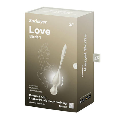 Satisfyer Love Birds 1 - White - White USB Rechargeable Pelvic Floor Trainer with App Control - 4002910