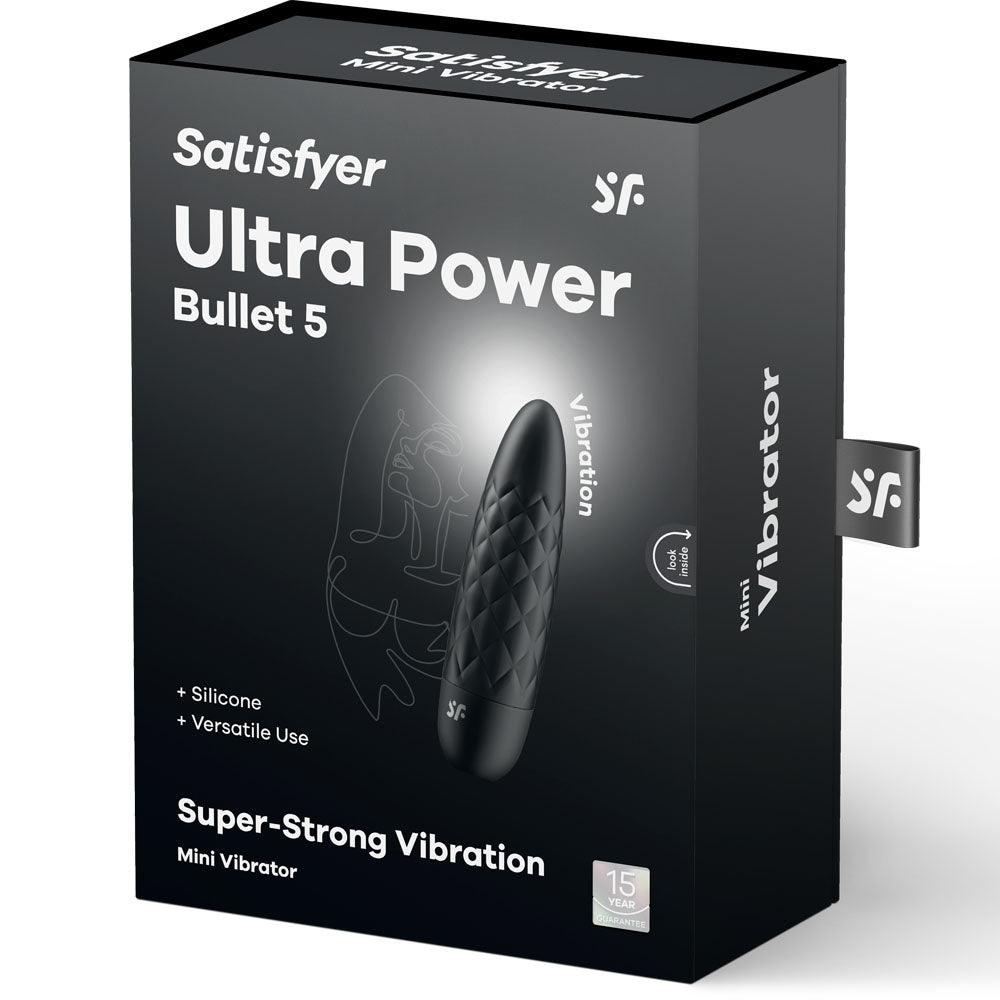 Satisfyer Ultra Power Bullet 5 - Black USB Rechargeable Bullet - 4007779