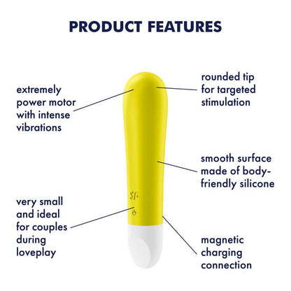 Satisfyer Ultra Power Bullet 1 - Yellow USB Rechargeable Bullet - 4007793