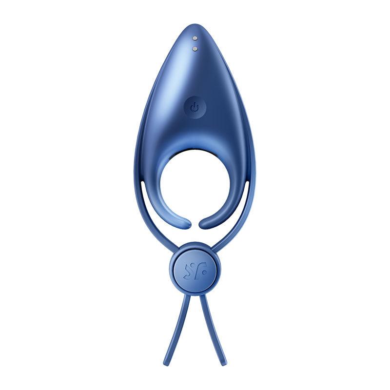 Satisfyer Sniper - Blue - Blue Vibrating Adjustable Lasso Cock Ring - 4018393