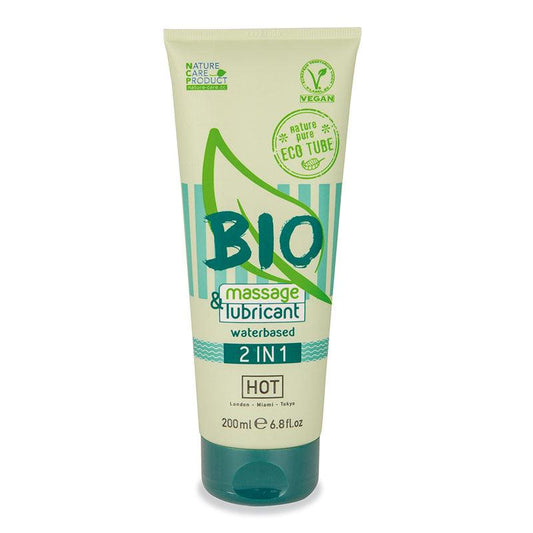 HOT BIO Massage & Lubricant 2In1 - Water Based Lubricant - 200 ml - 44180