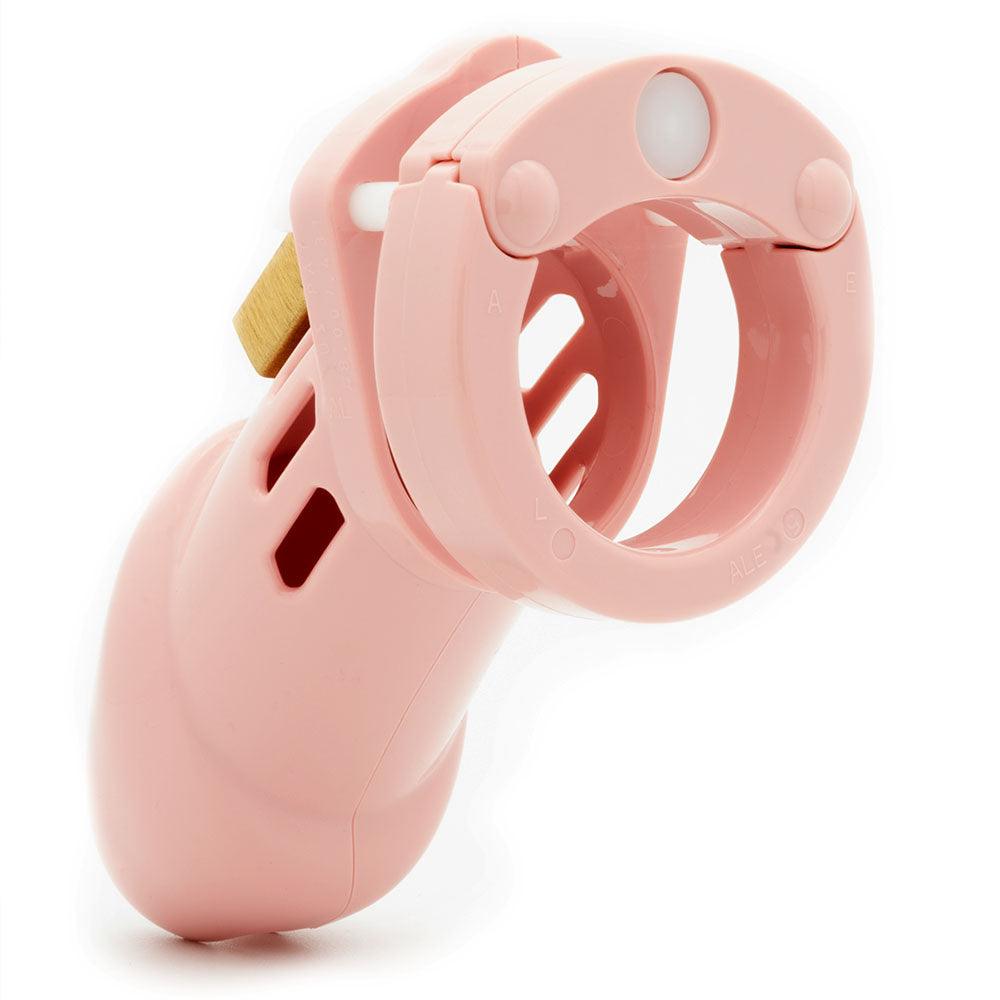 CB-6000 Chastity Cock Cage Kit - Pink - Pink 3.25 Inch Cock Cage Kit - 6000PNK