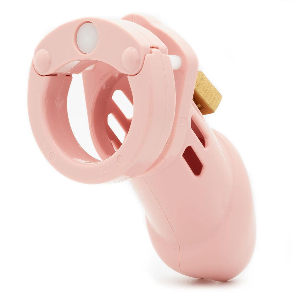 CB-6000 Chastity Cock Cage Kit - Pink - Pink 3.25 Inch Cock Cage Kit - 6000PNK