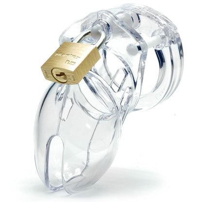 CB-6000S Chastity Cock Cage Kit - Clear - Clear 2.5 Inch Cock Cage Kit - 6000SCLR