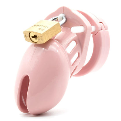 CB-6000S Chastity Cock Cage Kit - Pink - Pink 2.5 Inch Cock Cage Kit - 6000SPNK