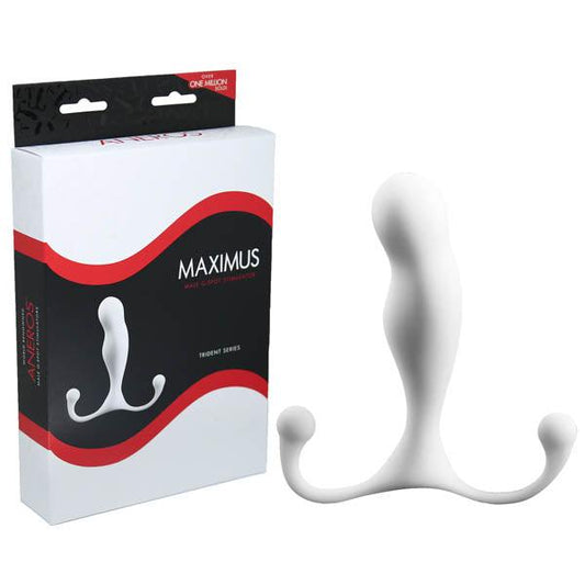 Aneros Maximus Trident - White Prostate Massager - 894757001836