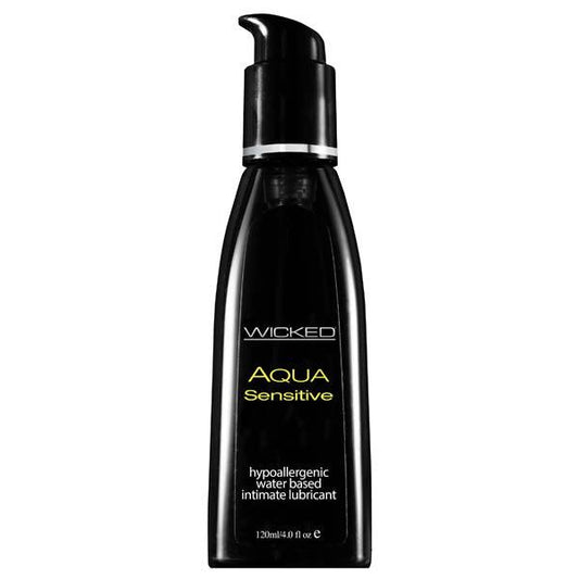 Wicked Aqua Sensitive - Water Based Lubricant - 120 ml (4 oz) Bottle - 90204