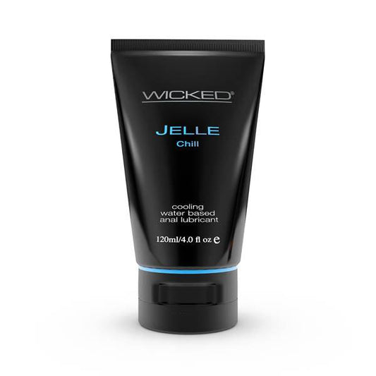 Wicked Jelle Chill - Cooling Water Based Anal Lubricant - 120 ml (4 oz) Bottle - 90228