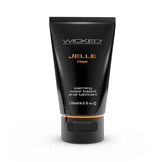 Wicked Jelle Heat - Warming Water Based Anal Lubricant - 120 ml (4 oz) Bottle - 90229