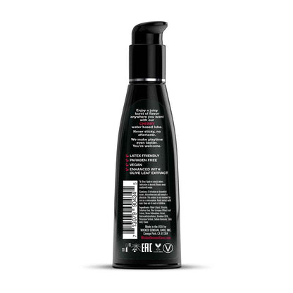 Wicked Aqua Cherry - Cherry Flavoured Water Based Lubricant - 120 ml (4 oz) Bottle - 90434