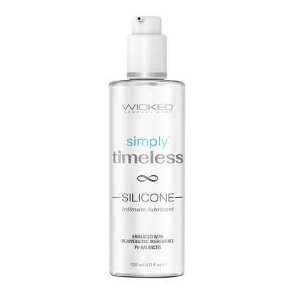 Wicked Simply Timeless Silicone - Silicone Based Lubricant - 120 ml (4 oz) Bottle - 91310