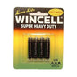 Wincell AAA Super Heavy Duty Batteries - Super Heavy Duty Batteries - AAA 4 Pack - AAABP4SH