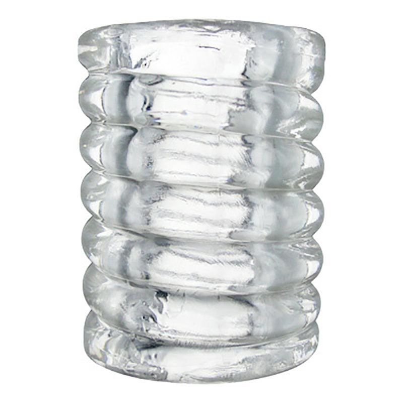 Trinity Spiral Ball Stretcher - Clear Ball Stretcher Ring - AC759