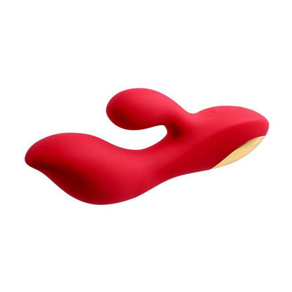 Adam & Eve EVE'S BIG AND CURVY G - Red 19.8 cm USB Rechargeable Rabbit Vibrator - AE-BL-1300-2