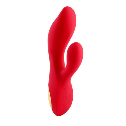 Adam & Eve EVE'S BIG AND CURVY G - Red 19.8 cm USB Rechargeable Rabbit Vibrator - AE-BL-1300-2