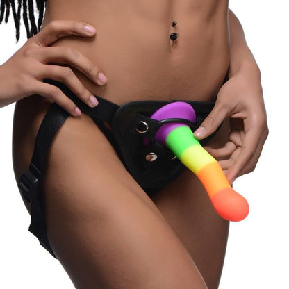 Strap-U Proud - Rainbow 18.3 cm Strap-On - AG245