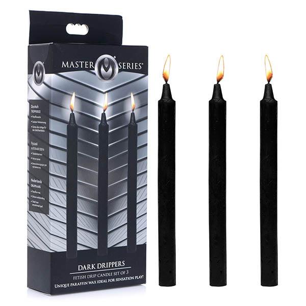 Master Series Fetish Drip Candles - Black - 3 Pack - AG364-BLACK