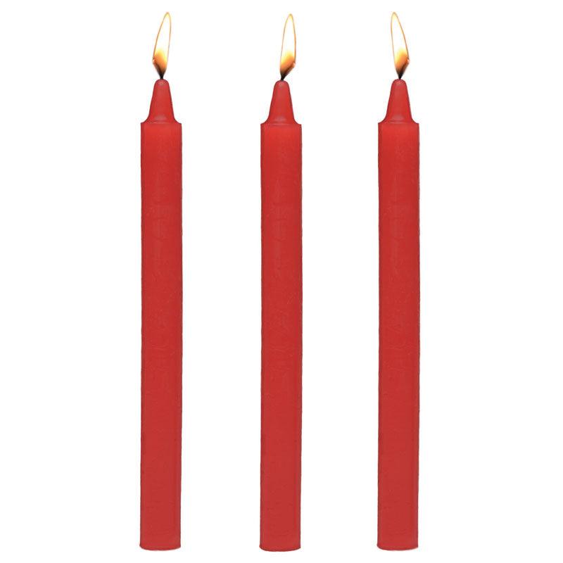 Master Series Fetish Drip Candles - Red - 3 Pack - AG364-RED