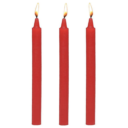 Master Series Fetish Drip Candles - Red - 3 Pack - AG364-RED