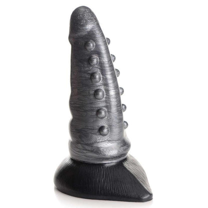 Creature Cocks Beastly Tapered Bumpy Silicone Dildo - Silver 21 cm Bumpy Dildo - AG878