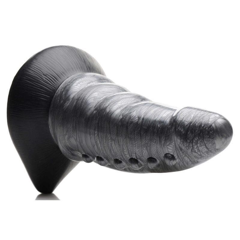 Creature Cocks Beastly Tapered Bumpy Silicone Dildo - Silver 21 cm Bumpy Dildo - AG878