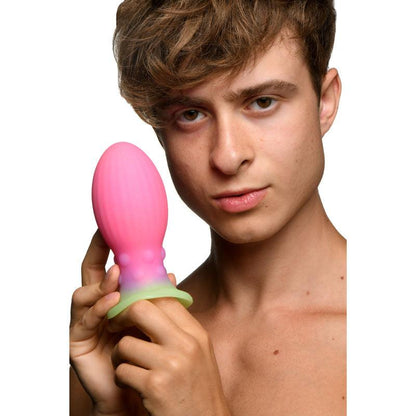 Creature Cocks Xeno Egg - Glow in Dark Pink 13.3 cm Large Fantasy Plug - AH067-LARGE