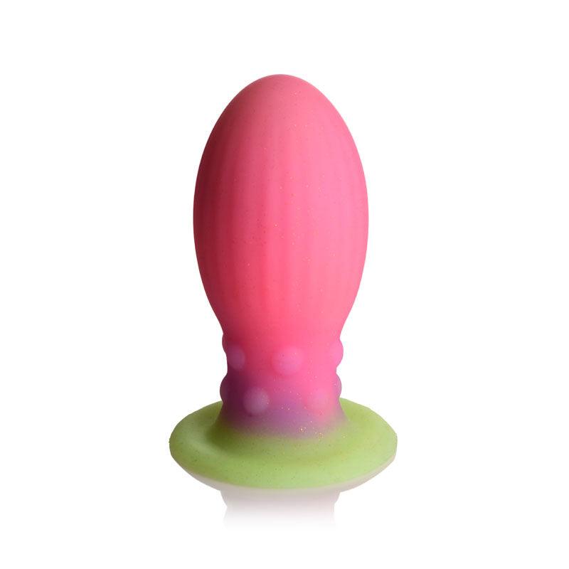 Creature Cocks Xeno Egg - Glow in Dark Pink 13.3 cm Large Fantasy Plug - AH067-LARGE