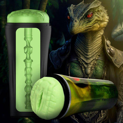 Creature Cocks Raptor Reptile Stroker - Green Fantasy Stroker - AH241