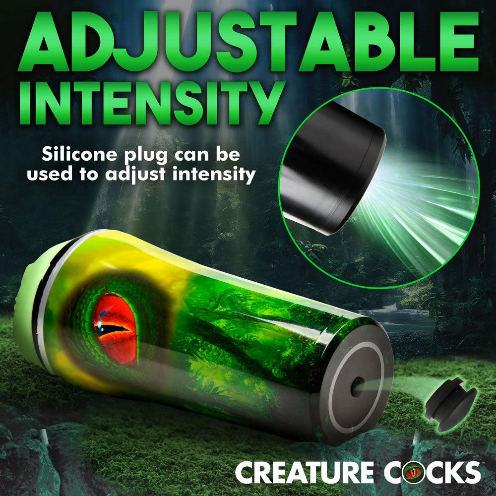 Creature Cocks Raptor Reptile Stroker - Green Fantasy Stroker - AH241