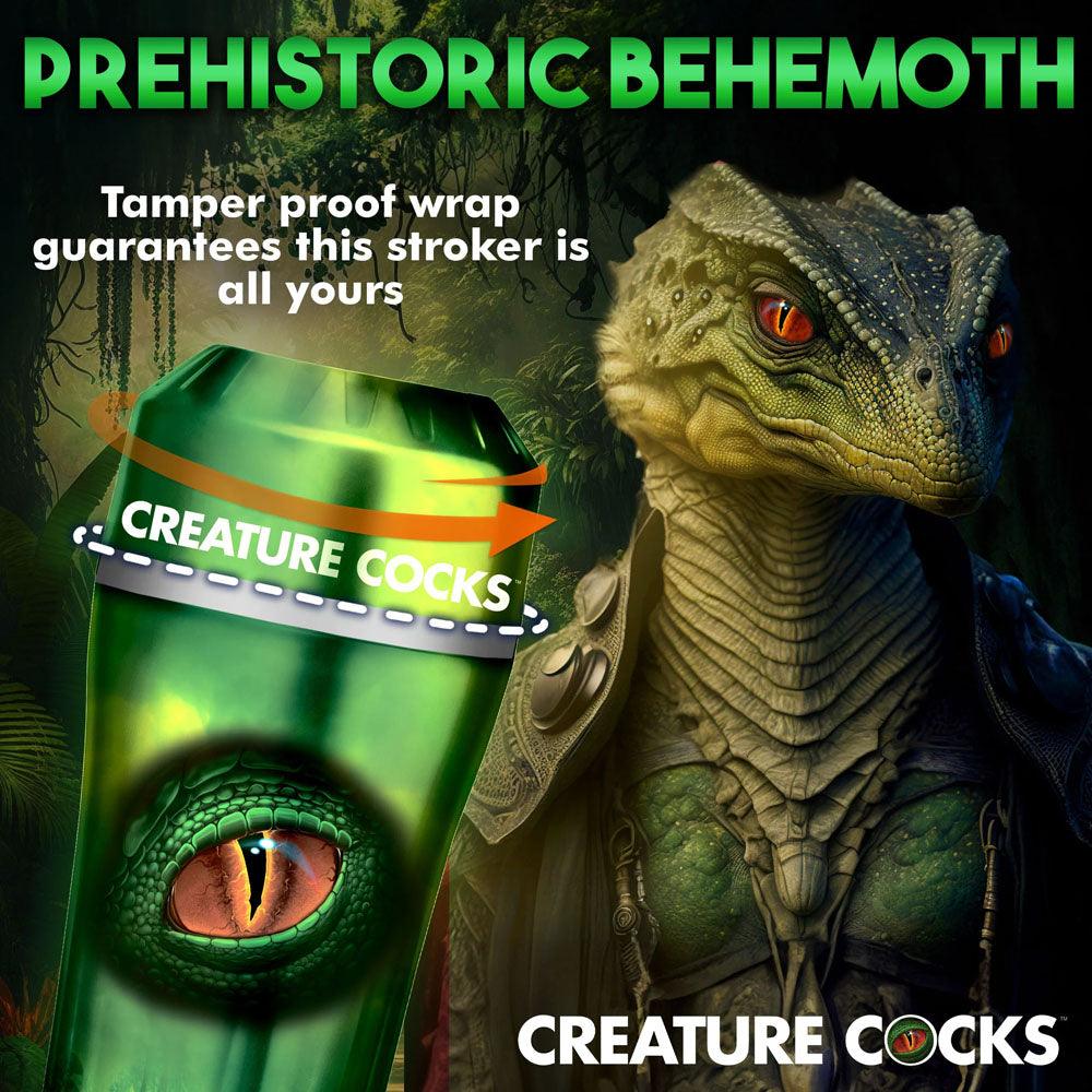 Creature Cocks Raptor Reptile Stroker - Green Fantasy Stroker - AH241