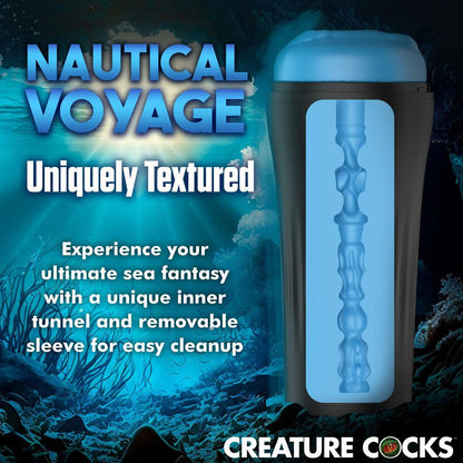 Creature Cocks Pussidon Sea Monster Stroker - Blue Fantasy Stroker - AH244