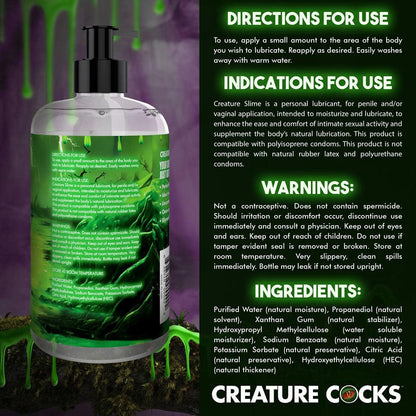 Creature Cocks Water-Based Lubricant - 473 ml - Water Based Lubricant - 473 ml Pump Bottle - AH455-16OZ