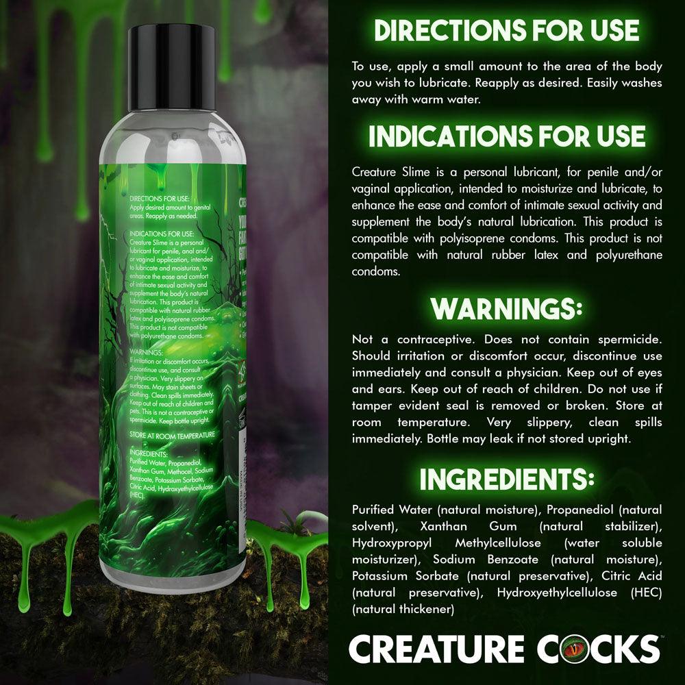 Creature Cocks Water-Based Lubricant - 236 ml - Water Based Lubricant - 236 ml Pump Bottle - AH455-8OZ