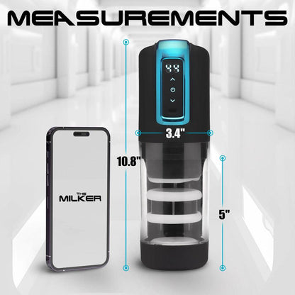 LoveBotz The Milker Roto-Stroke - USB Rechargeable Thrusting & Rotating Male Masturbator - AH533