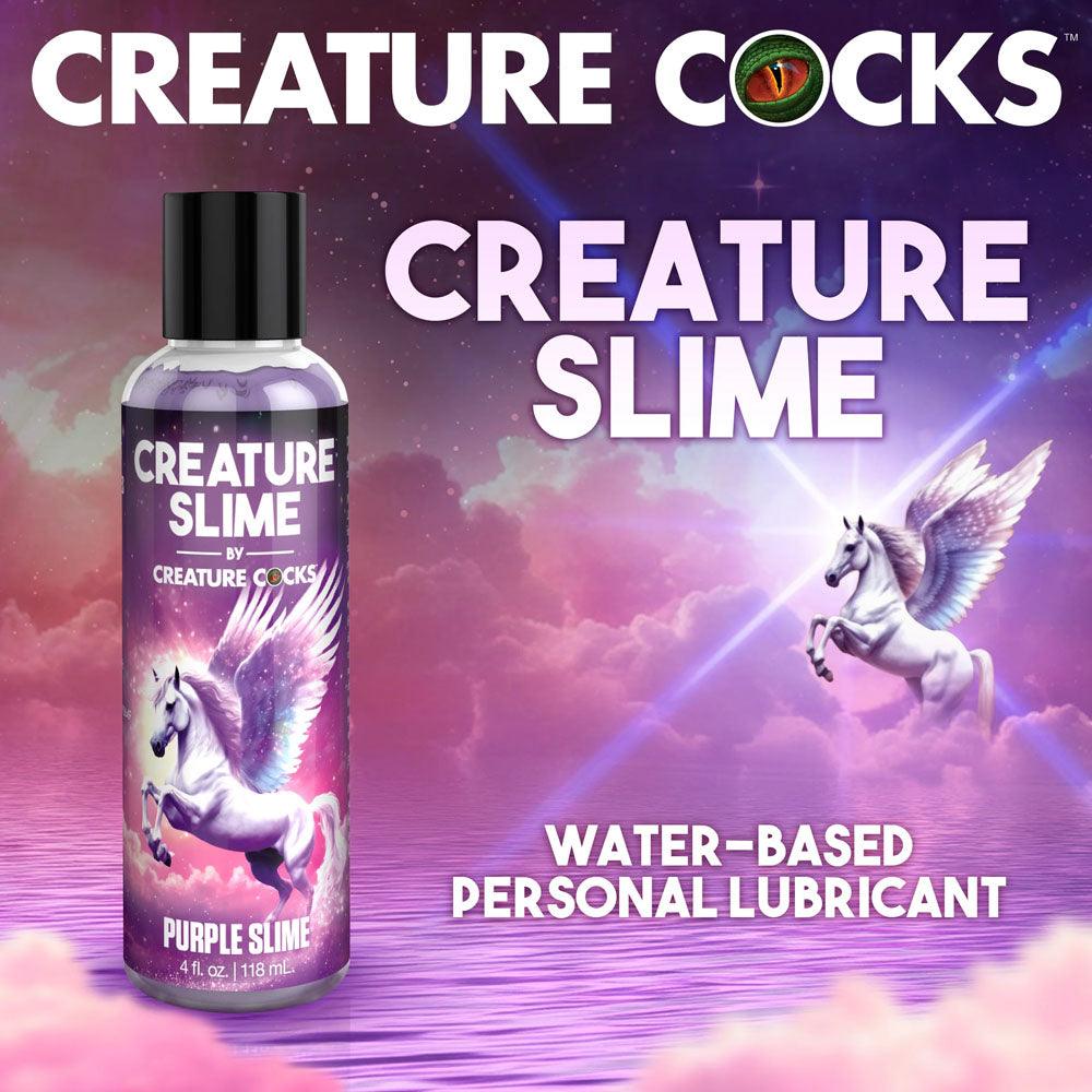 Creature Slime by Creature Cocks - Purple Slime - Purple Water Based Lubricant - 118 ml Bottle - AH587-4OZ